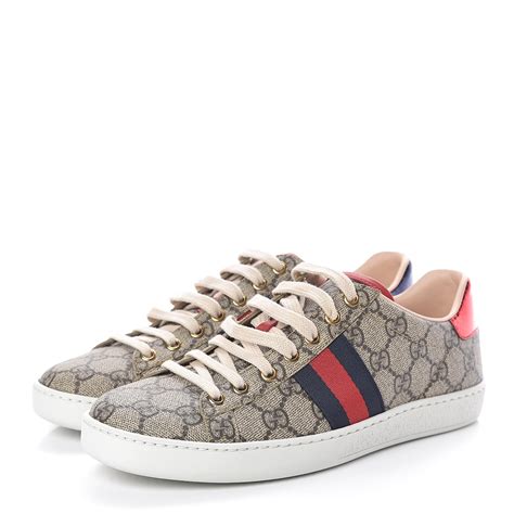 gucci ace gg supreme womens|gucci ace gg suede sneakers.